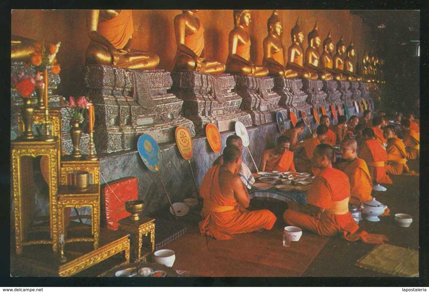 Thailandia. Bangkok. Wad Phra Jetuphon. *Many Buddhists...* Ed. Thai Silpa Nº 466. Nueva. - Budismo