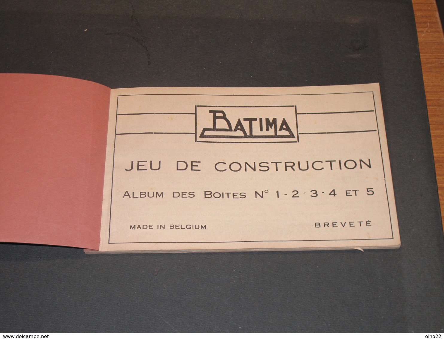 BATIMA - JEU DE CONSTRUCTION - MADE IN BELGIUM - ALBUM DES BOITES 1/2/3/4/5 - Other & Unclassified