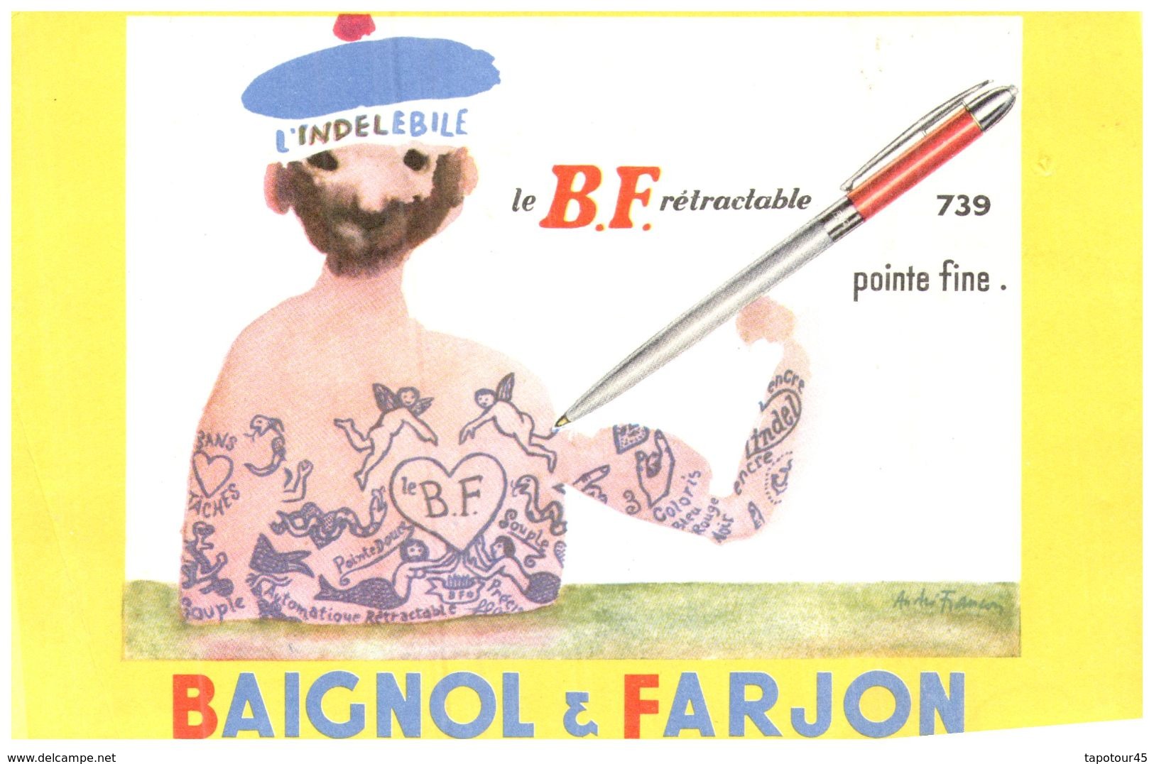 Pa B&F/ Buvard Papeterie Baignol & Farjon (N= 2) - Papeterie