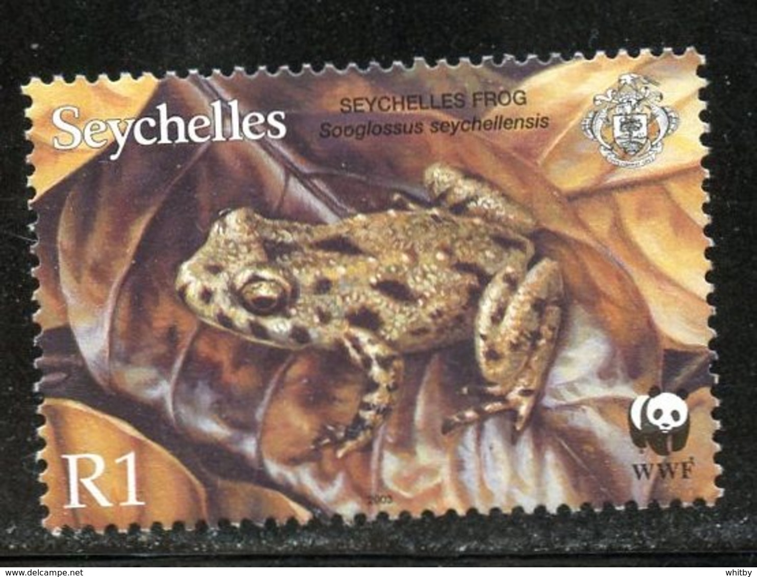 Seychelles 2003 1r  Seychelles Frog Issue #831  MNH - Seychelles (1976-...)