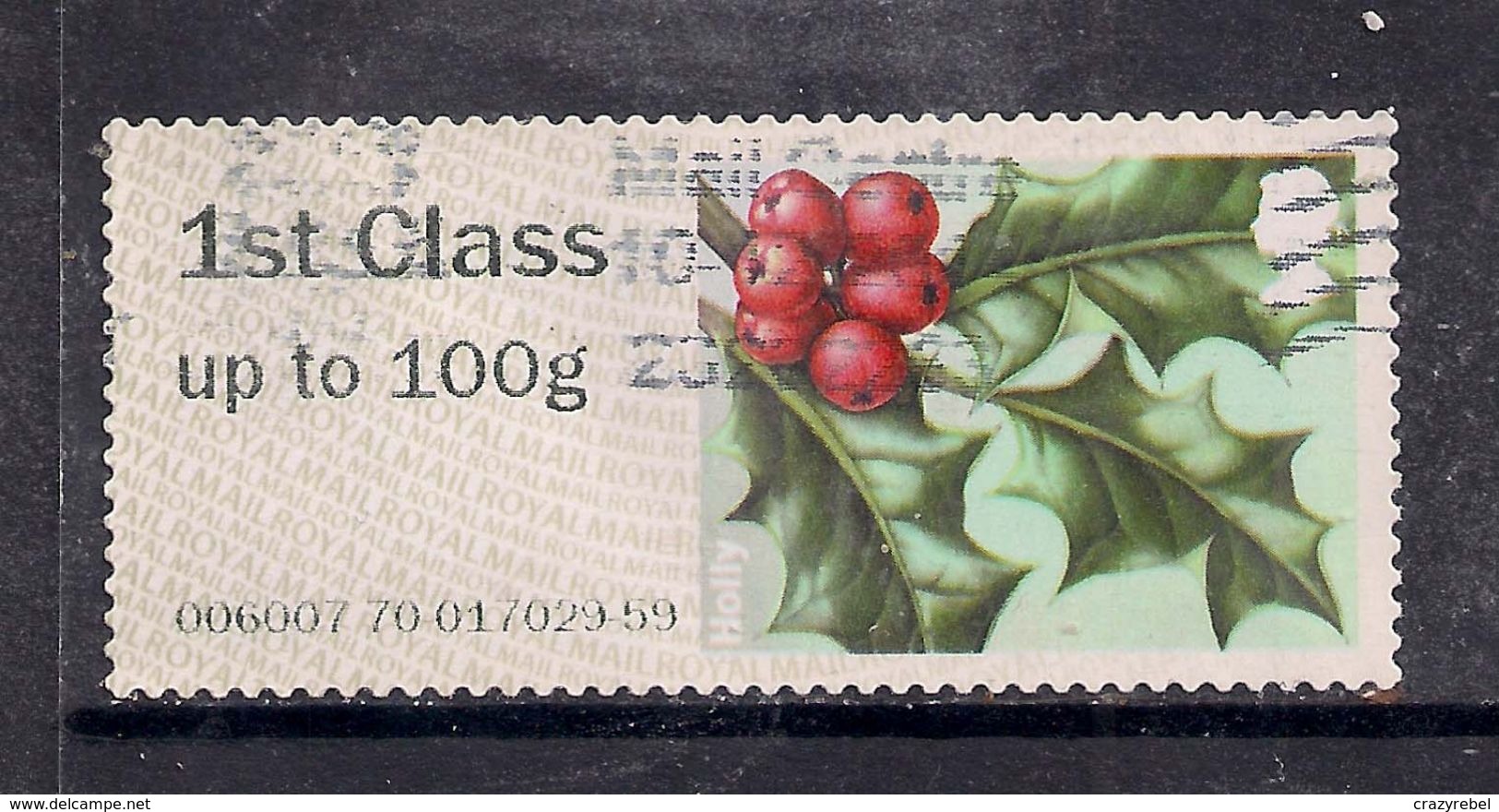 GB 2014 QE2 1st Post & Go Up To 100 Gms Holly ( C501 ) - Post & Go Stamps