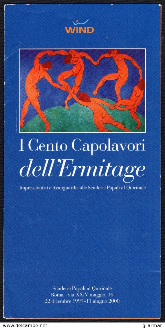 PAINTING - ITALIA ROMA 1999 - I CENTO CAPOLAVORI DELL'HERMITAGE - DEPLIANT - Altri & Non Classificati