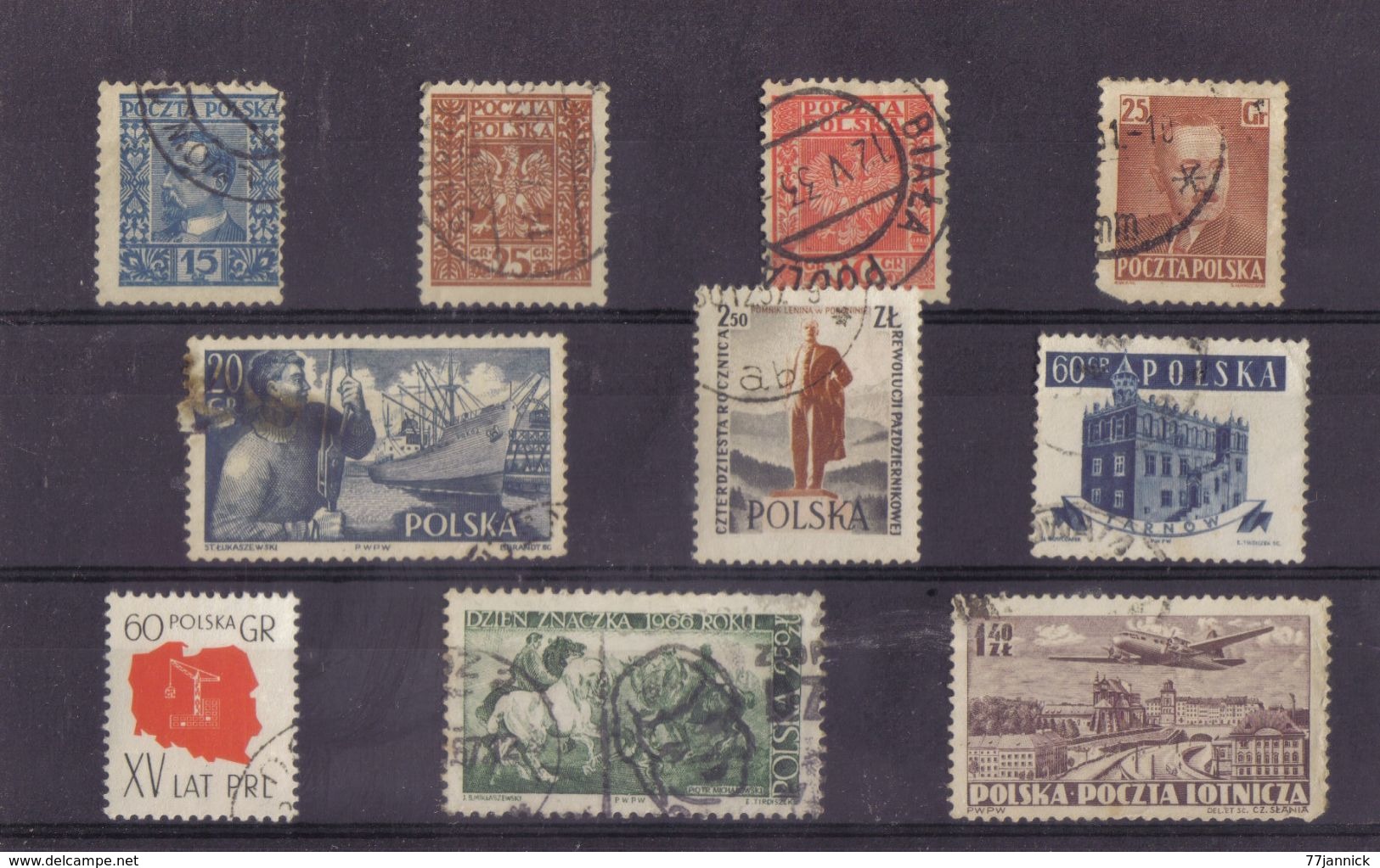 LOT DE TIMBRES OBLITERE - Collections