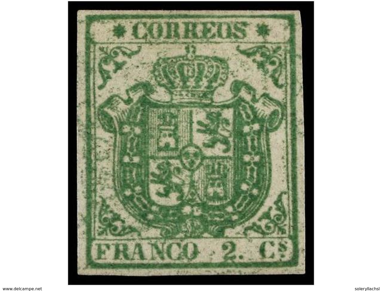 151 * ESPAÑA. Ed.32ed. <B>2 Cuartos</B> Verde, Sello De Color Fresco Conservando Toda Su Goma Original, Doble Impresión  - Autres & Non Classés