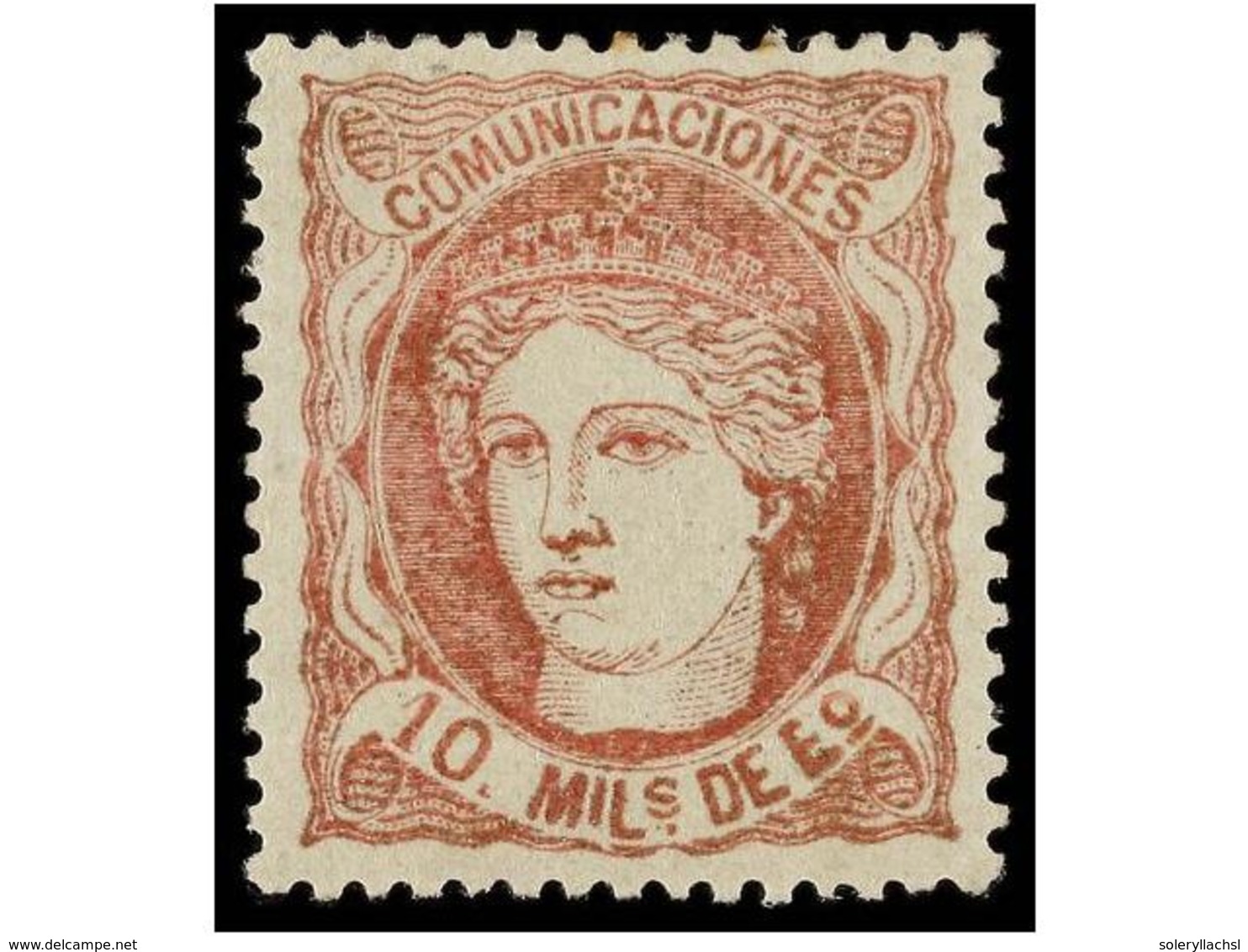 278 * ESPAÑA. Ed.105. <B>10 Mils.</B> Rosa. Color Y Centraje Excepcional. PIEZA DE LUJO. - Autres & Non Classés