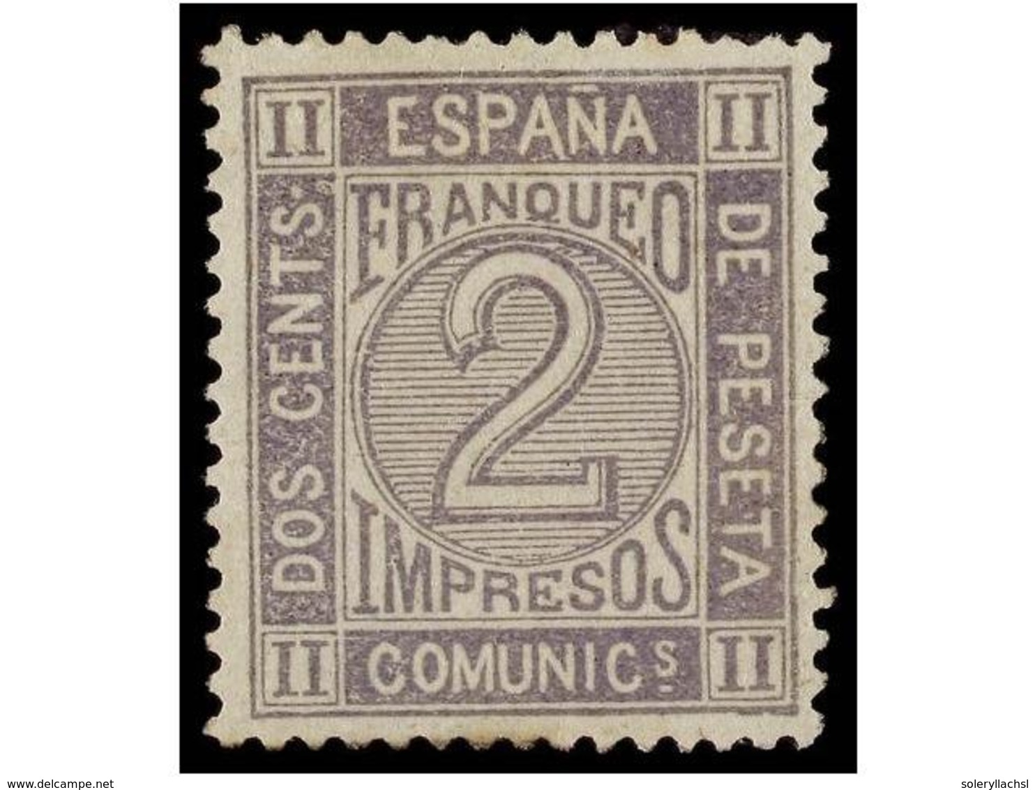 293 * ESPAÑA. Ed.116. <B>2 Cts.</B> Gris. Excelente Centraje. PIEZA DE LUJO. Cat. 33€. - Autres & Non Classés