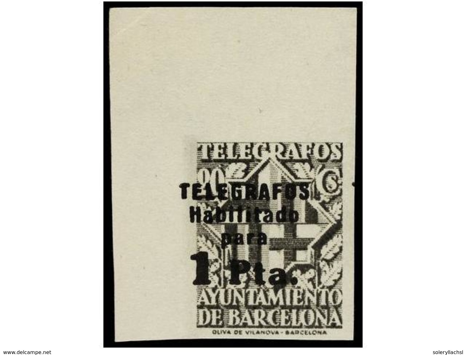 775 (*) ESPAÑA: AYUNTAMIENTO DE BARCELONA. Ed.T 17As/20As. <B>TELÉGRAFOS. VALORES COMPLEMENTARIOS.</B> Serie Completa De - Autres & Non Classés