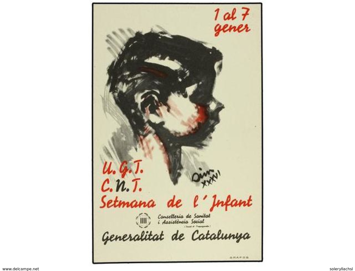 890 ESPAÑA GUERRA CIVIL. 1937. TARJETA POSTAL ILUSTRADA. <B>'SETMANA DE L'INFANT'.</B> - Otros & Sin Clasificación