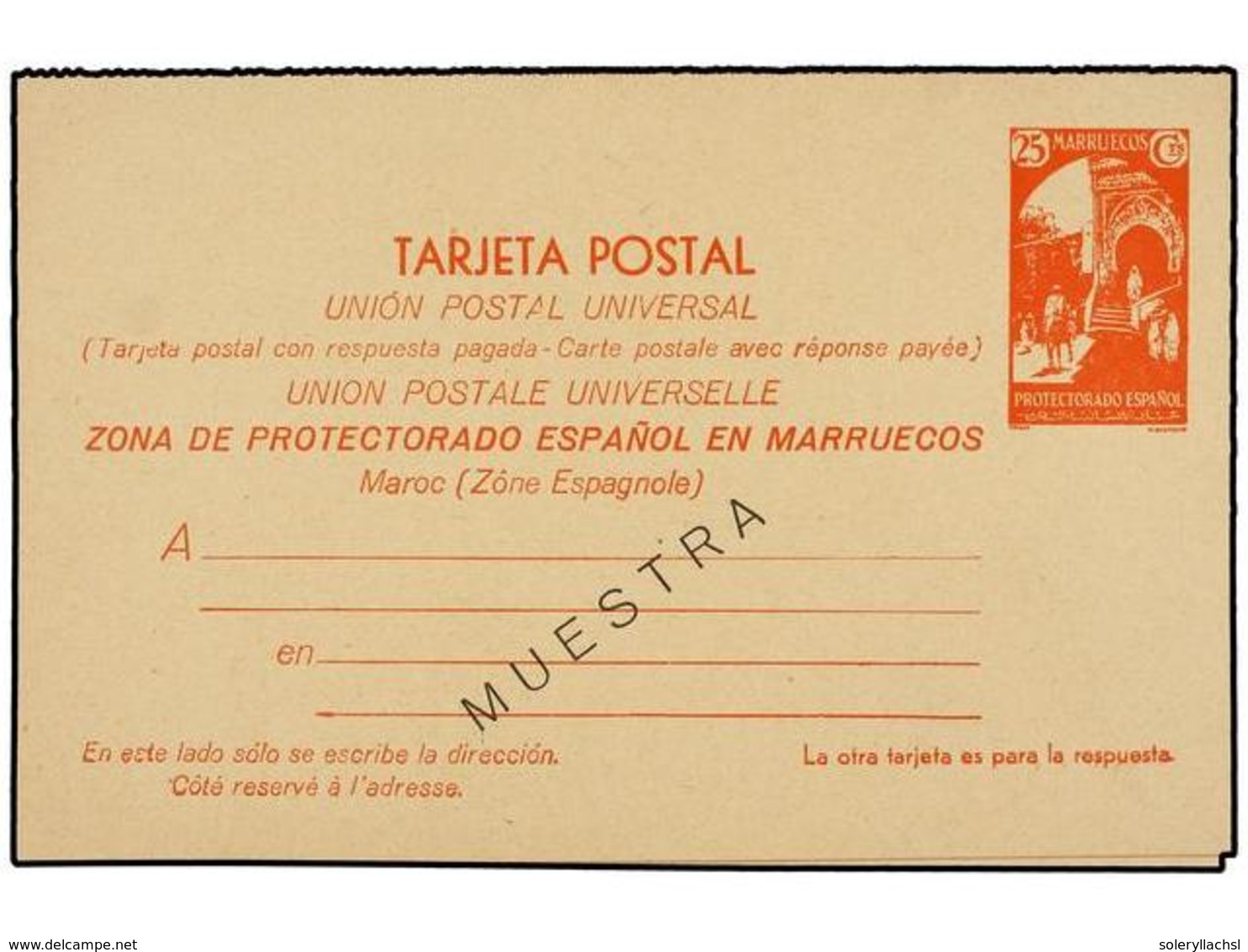 1217 COLONIAS ESPAÑOLAS: MARRUECOS. Ed.22M Y 23M. ENTEROS POSTALES. <B>15 + 15 Cts.</B> Verde Y <B>25 + 25 Cts.</B> Rojo - Autres & Non Classés