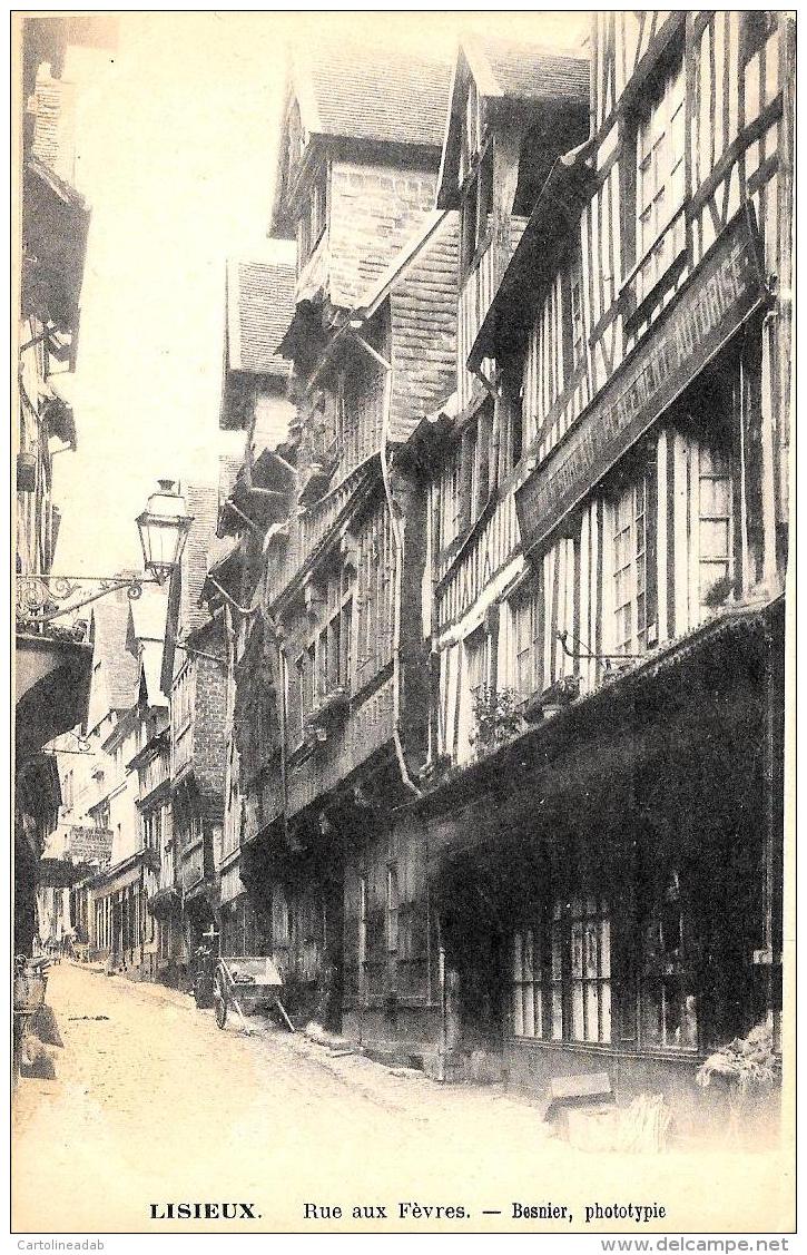 [DC11702] CPA - FRANCIA - LISIEUX - RUE AUX FEVRES - Non Viaggiata - Old Postcard - Lisieux