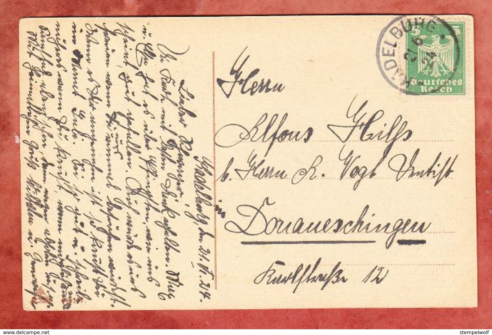 Waldidylle, EF Adler, Kadelburg Nach Donaueschingen 1924 (47415) - Bäume