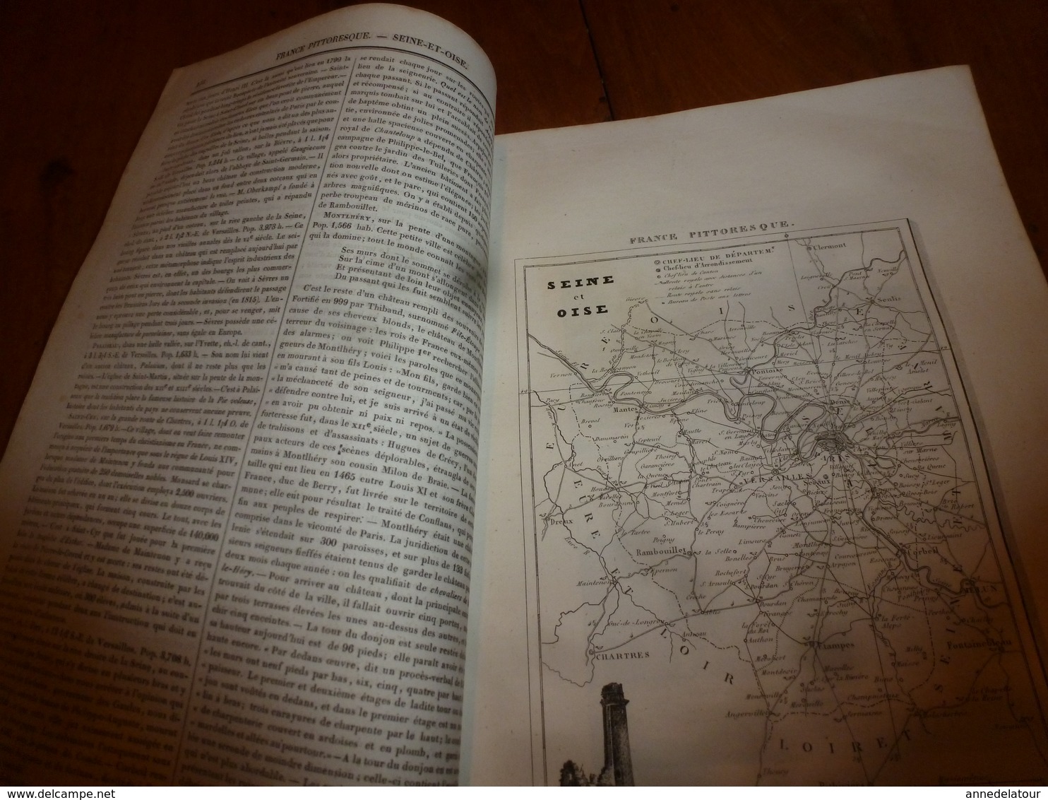 1935 SEINE et OISE (Île de France)-Antiquités-Caractère-Langage-Curiosités-Industrie commerc.-Variétés-Population-etc)