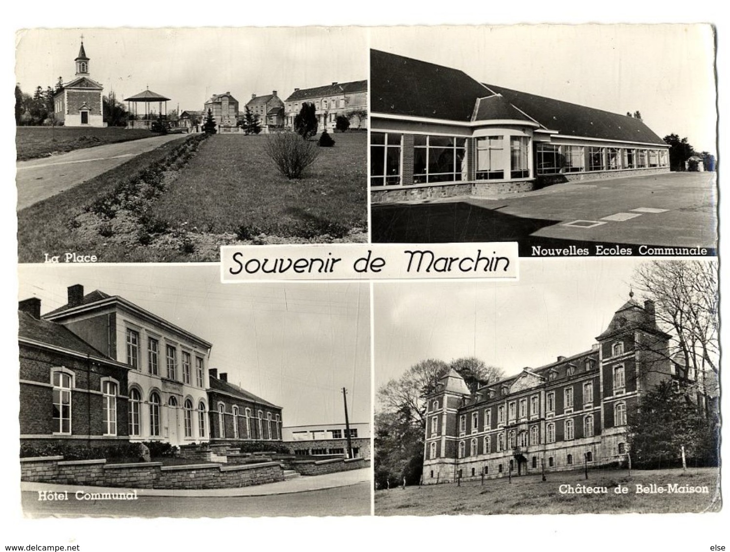 SOUVENIR DE MARCHIN  -  CPM 1950 / 60 - Marchin