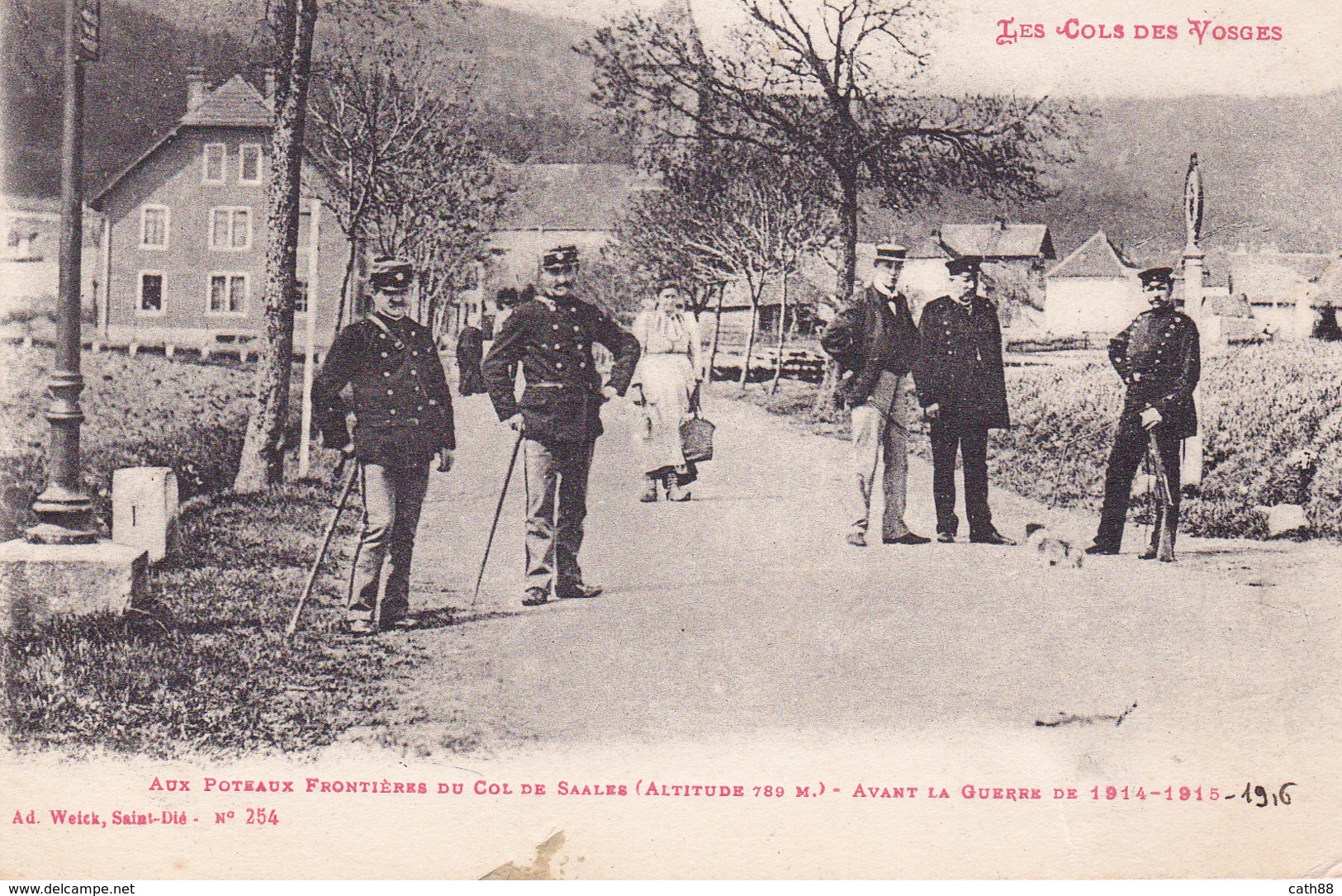 Aux Poteaux Frontères Du Col De Saales - Avant La Guerre De 1914 -1918 - Col De Bussang