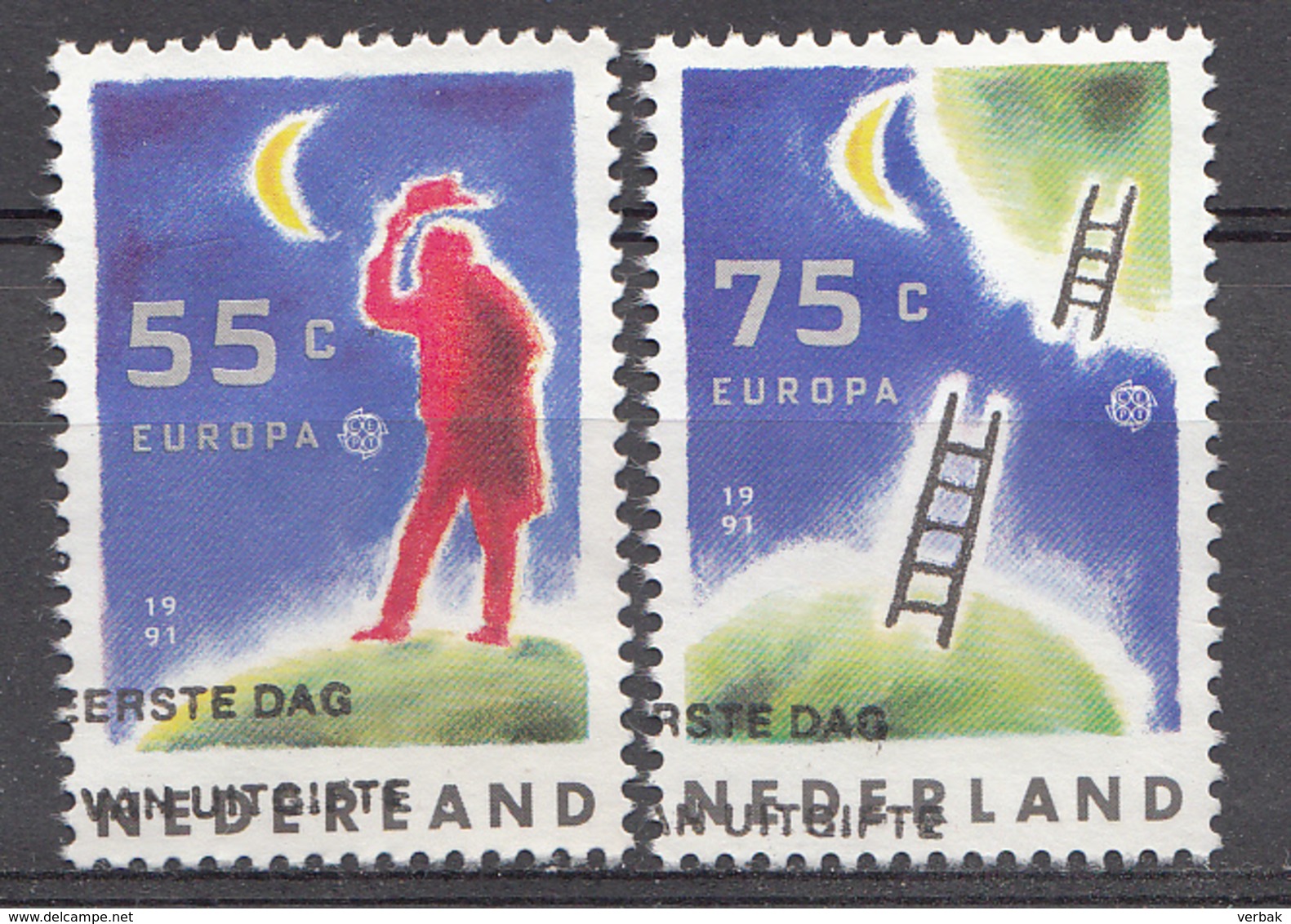 Pays-Bas 1991  Mi.nr: 1409-1410 Europa  Oblitérés / Used / Gestempeld - Gebraucht