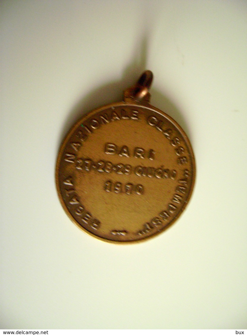 1970  REGATA   INTERNAZIONANE CLASSE  TEMPEST    CIRCOLO DELLA VELA BARI  CANOA REMI  SPORT MEDAGLIA MEDAL - Roeisport