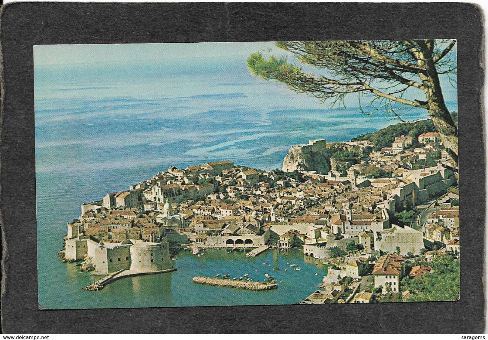 Dubrovnik,Yugoslavia-Scenic View On The Dalmation Coast, Pan Am Card 1950s - Antique Postcard - Yugoslavia