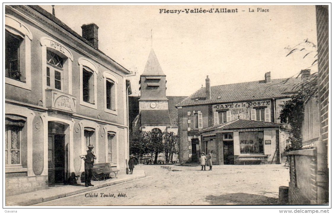 89 FLEURY-VALLEE-d'AILLANT - La Place - Autres & Non Classés