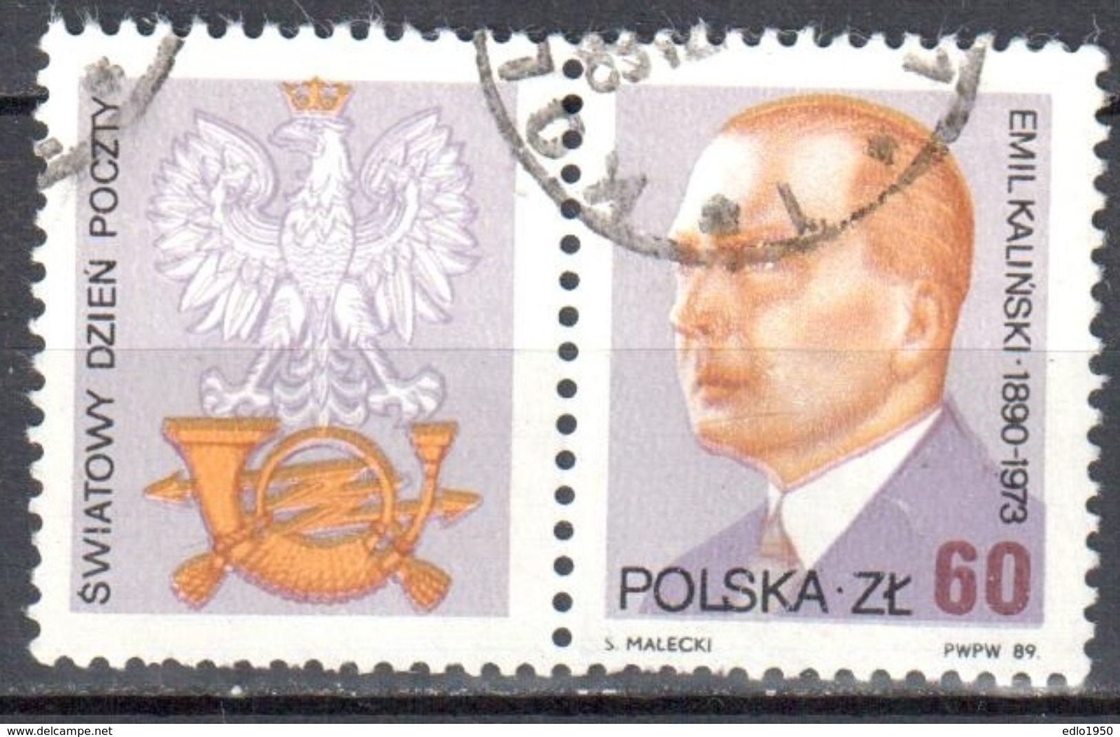 Poland 1989 World Post Day - Mi 3224 - Used - Oblitérés