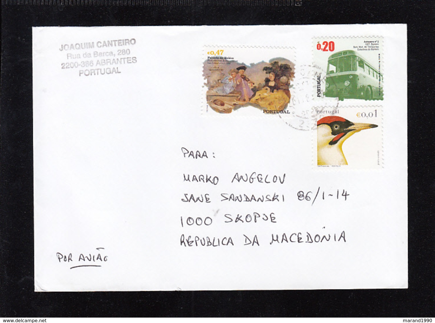 LETTER / PORTUGAL MACEDONIA ** - Paons
