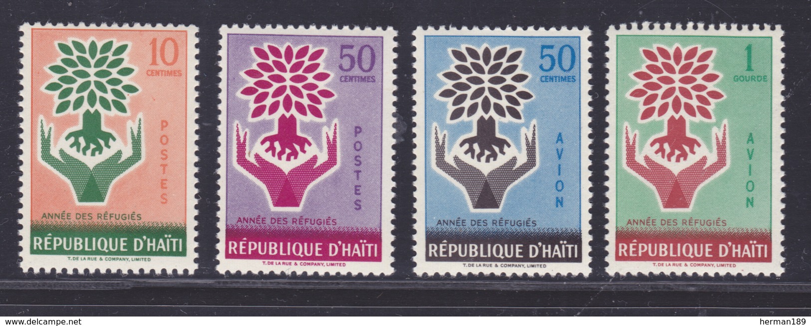 HAITI N°  431 & 432, AERIENS N° 187 & 188 ** MNH Neufs Sans Charnière, TB (D5357) Année Mondiale Du Réfugié - Haïti