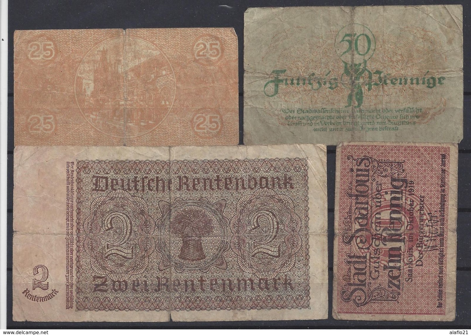 ALLEMAGNE - LOT De 4 BILLETS - Lot 3 - Verzamelingen