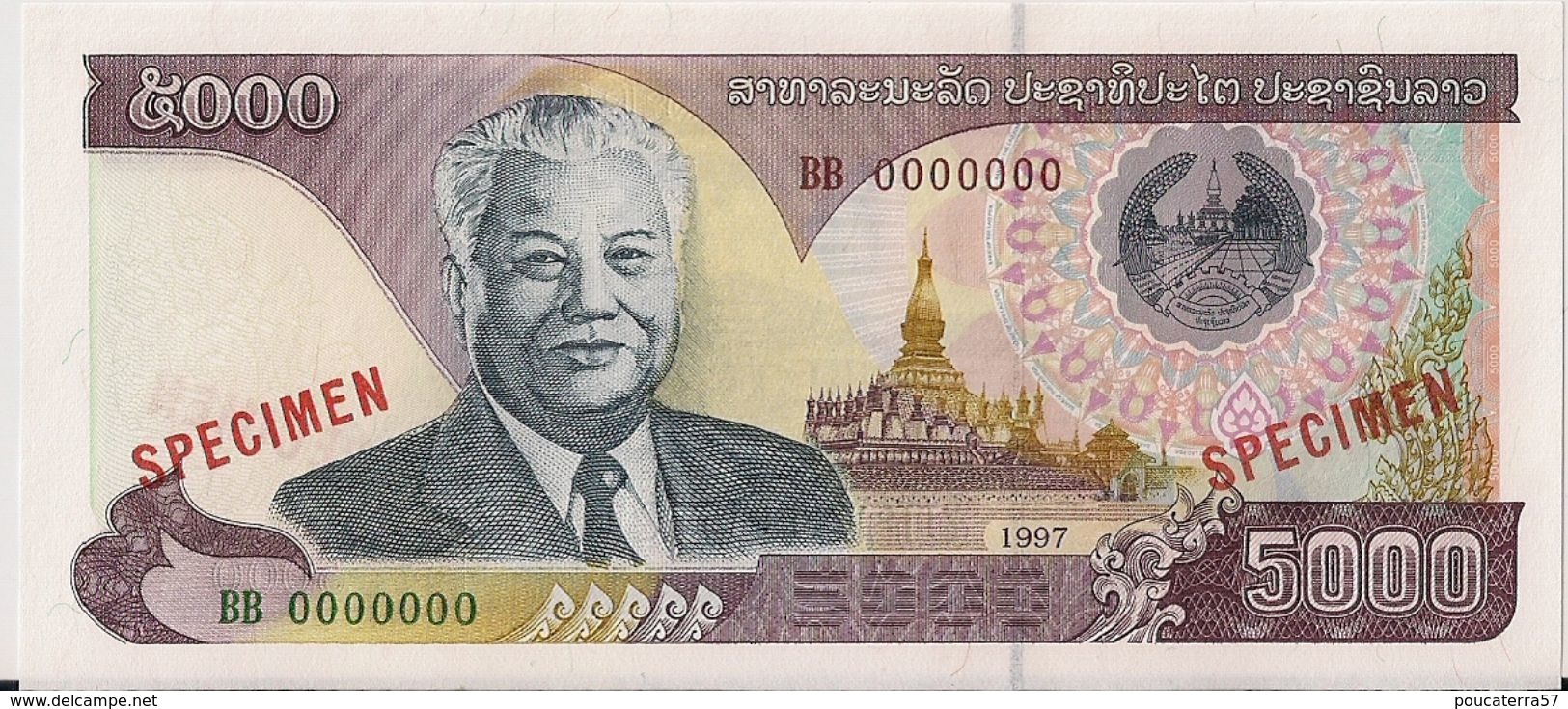 LAOS=1997   5000  KIP   P-34S  SPECIMEN    UNC - Laos