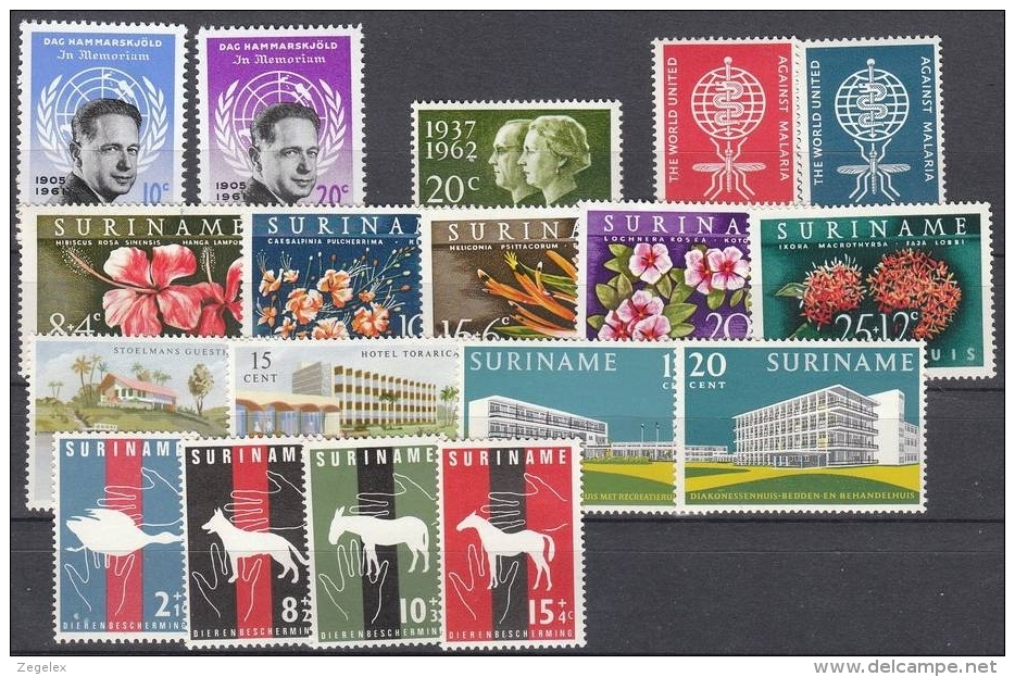 Suriname 1962 Year - Complete - MNH/**/Postfrisch - Surinam ... - 1975