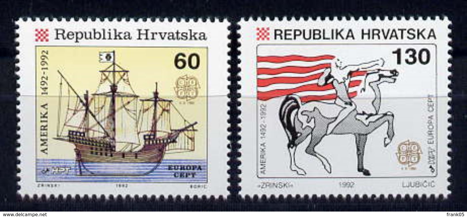 Kroatien / Croatia / Croatie 1992 Satz/set EUROPA ** - 1992