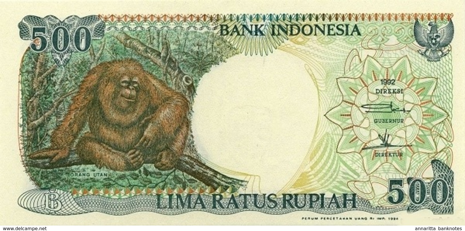 INDONESIA 500 RUPIAH 1992 (1994) P-128c UNC  [ID586c] - Indonesia