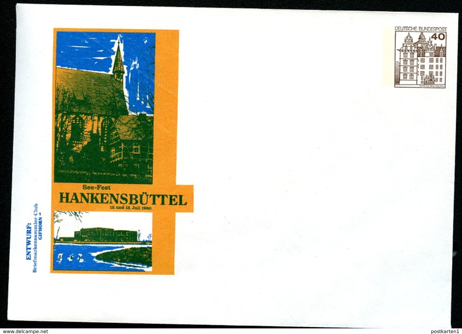 Bund PU111 D2/009 Privat-Umschlag KLOSTERKIRCHE ISENHAGEN 1980 - Klöster