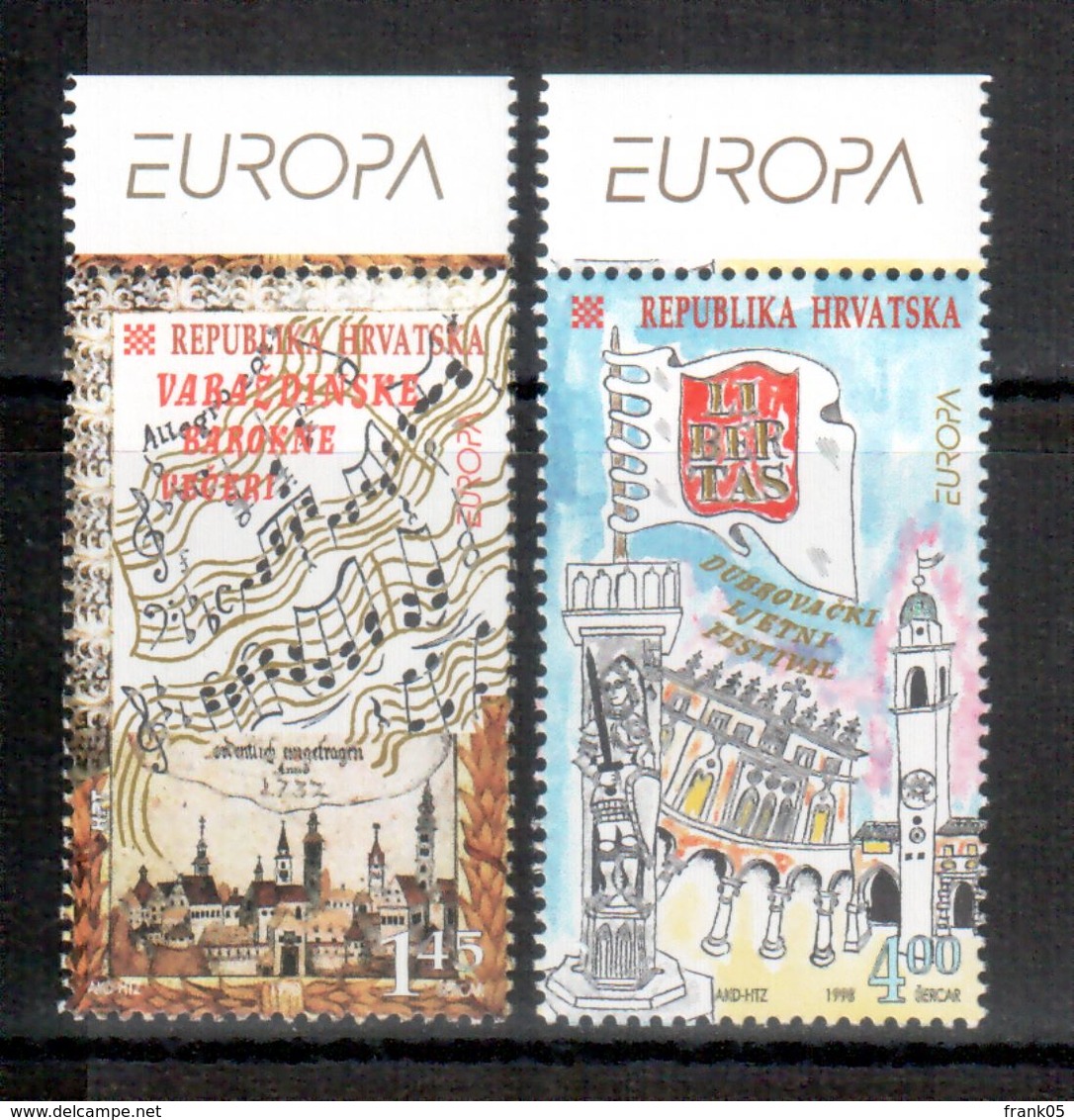 Kroatien / Croatia / Croatie 1998 Satz/set EUROPA ** - 1998