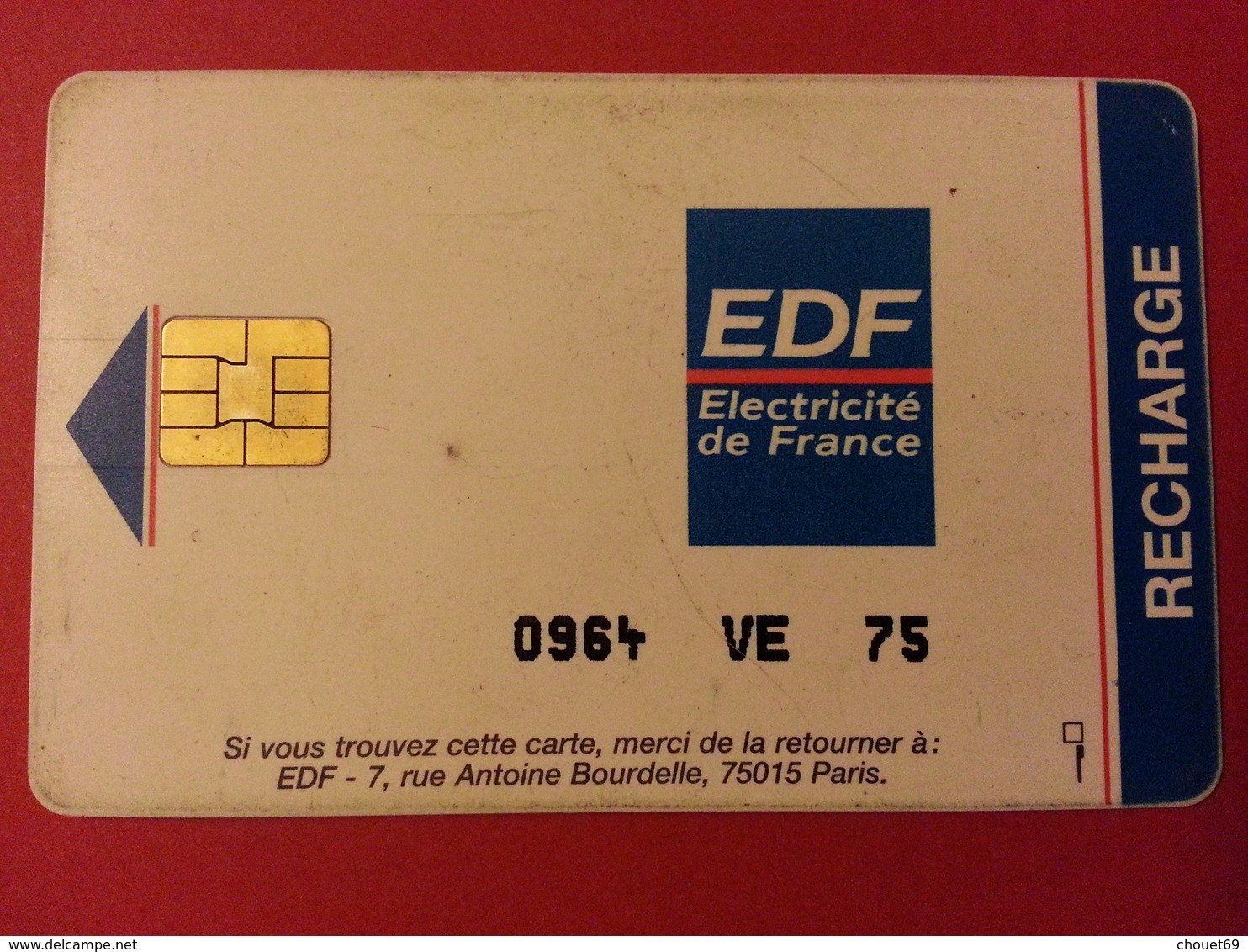 CARTE EDF Téléphone à 8 Chiffres Ancienne Recharge De Voiture électrique Publiprise ETAT COURANT - Autres & Non Classés