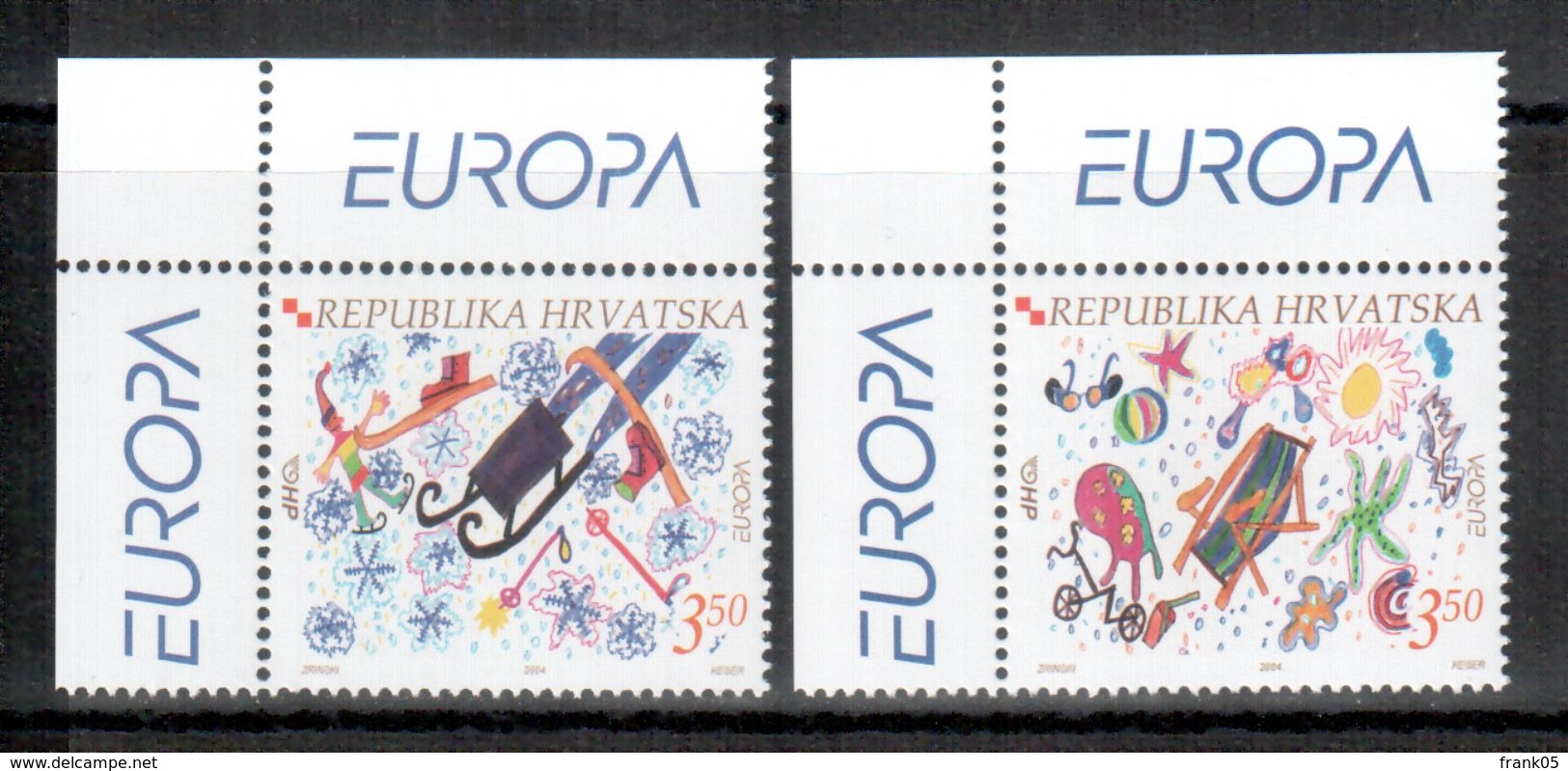 Kroatien / Croatia / Croatie 2004 Satz/set EUROPA ** - 2004