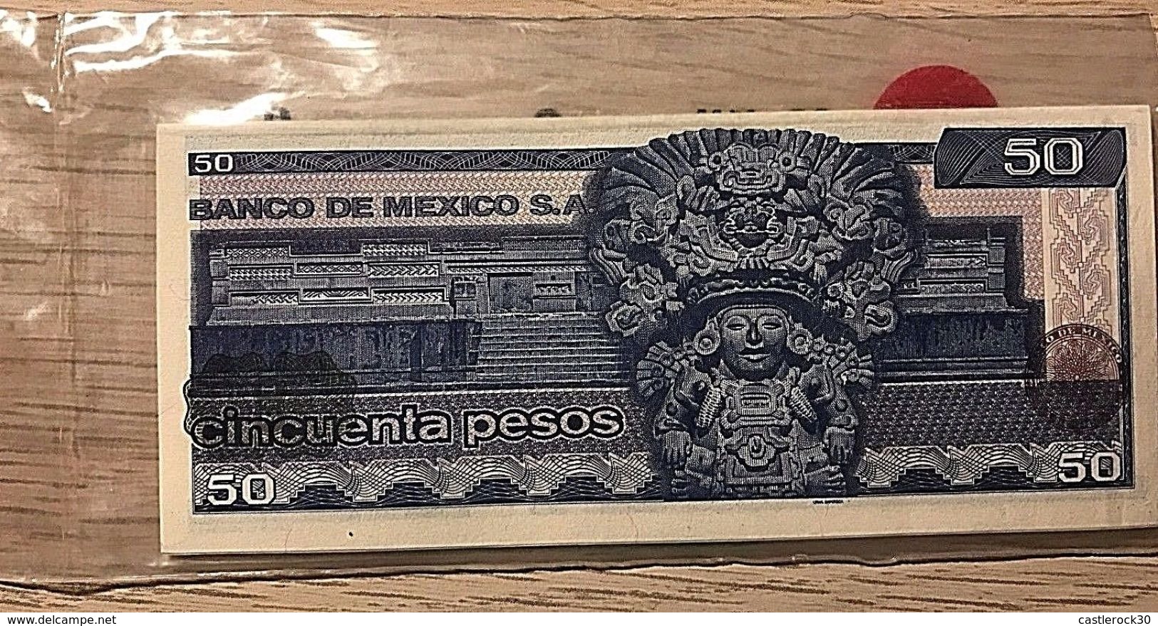 C) MEXICO BANK NOTE 1981 50 PESOS UNC SEAL BAG 20 PCS - Mexico