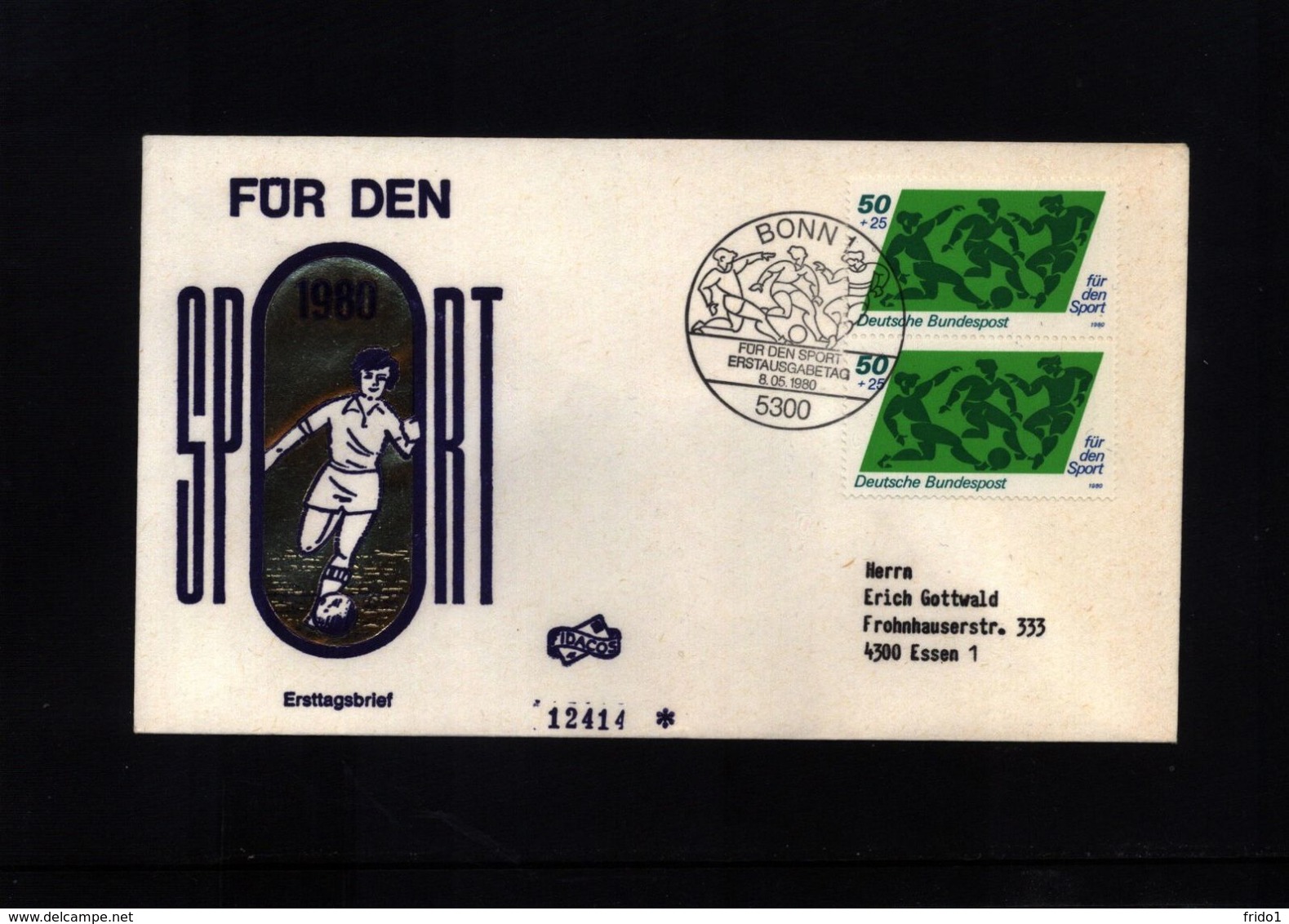 Deutschland / Germany 1980 Football  FDC - Briefe U. Dokumente