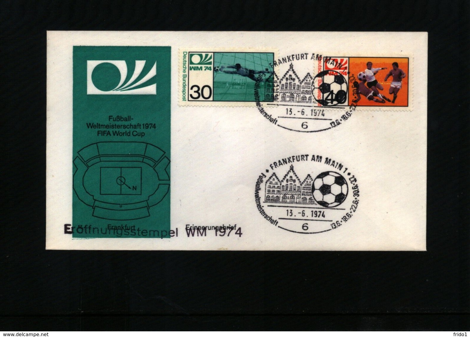 Deutschland / Germany 1974 World Football Championship In Germany FDC - 1974 – Alemania Occidental