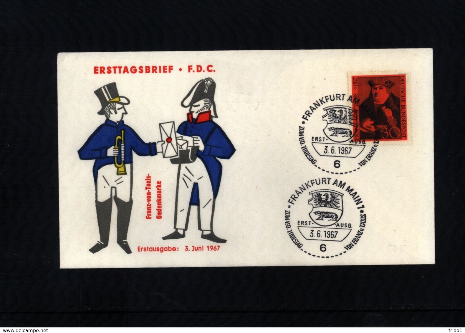 Deutschland / Germany 1967 Franz Von Taxis FDC - Post
