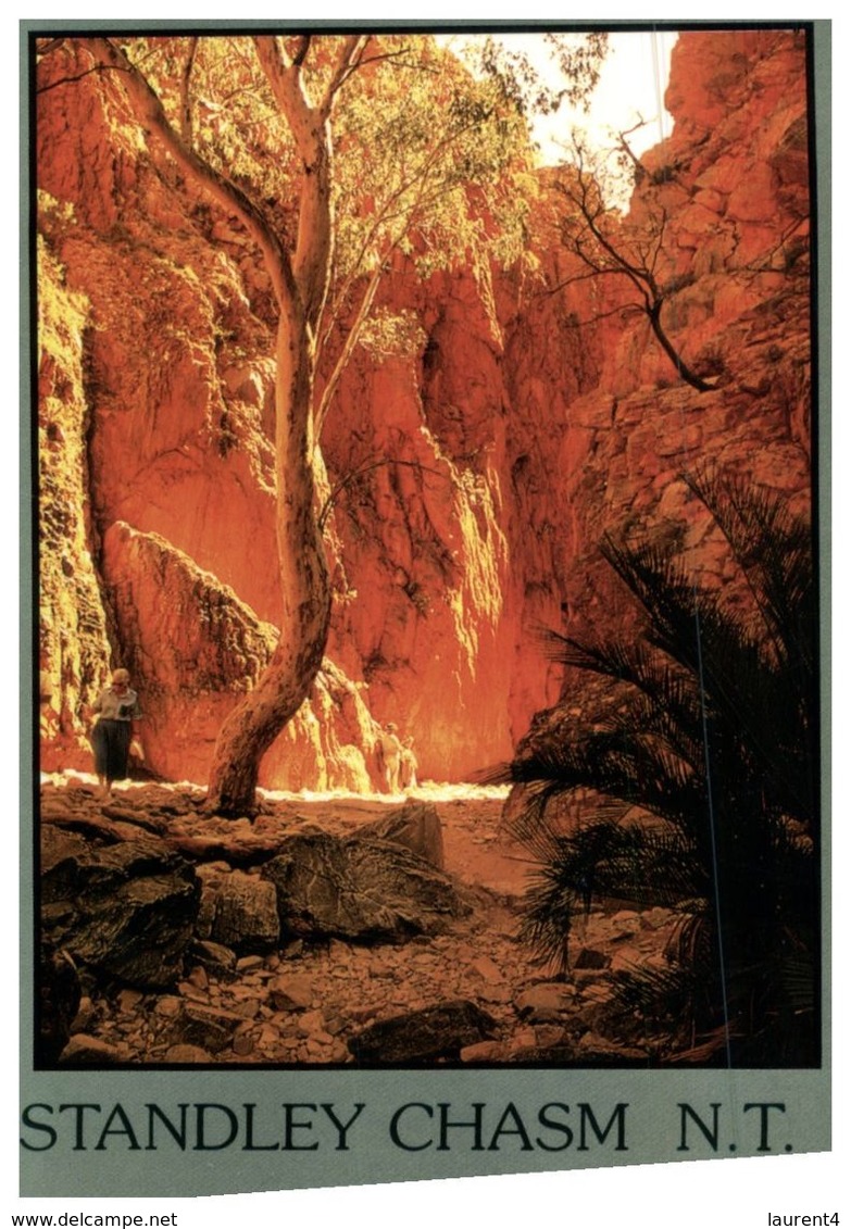 (765) Australia - NT - Standley Chasm (with Stamp At Back Of Card) - The Red Centre