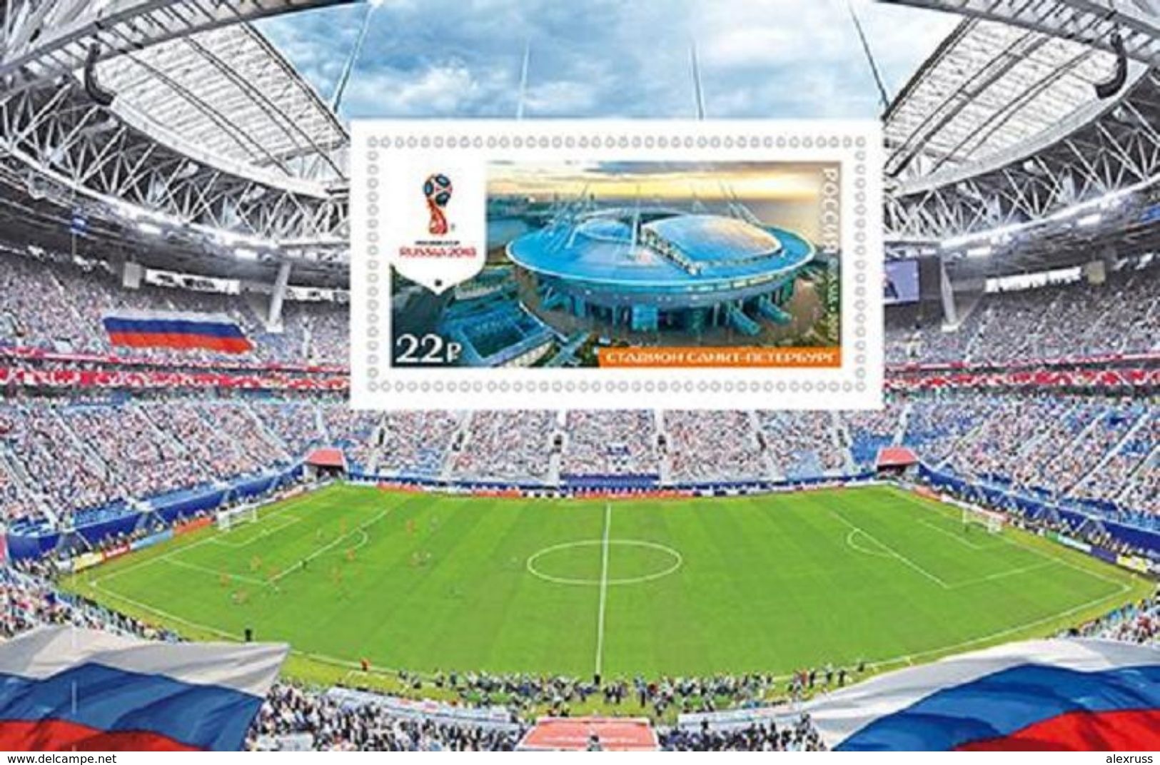 Russia 2017,Booklet Stadiums,FIFA World Championship Soccer Russia'18,VF MNH** - 2018 – Rusia