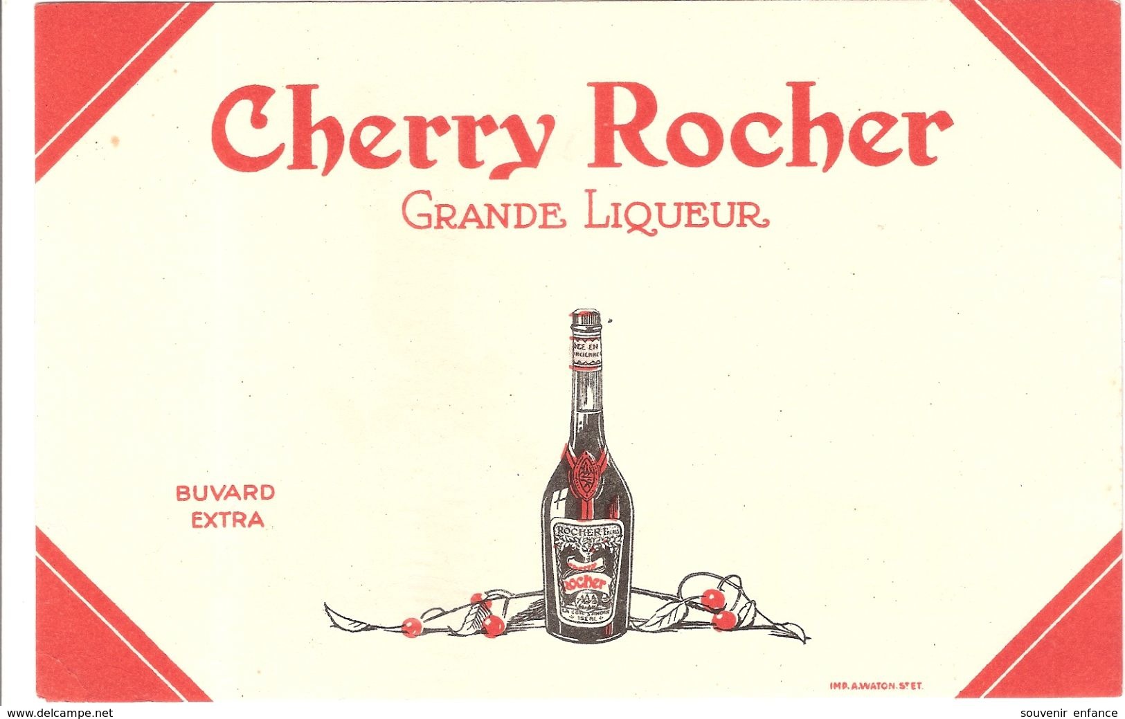 Buvard Cherry Rocher Grande Liqueur - Liqueur & Bière