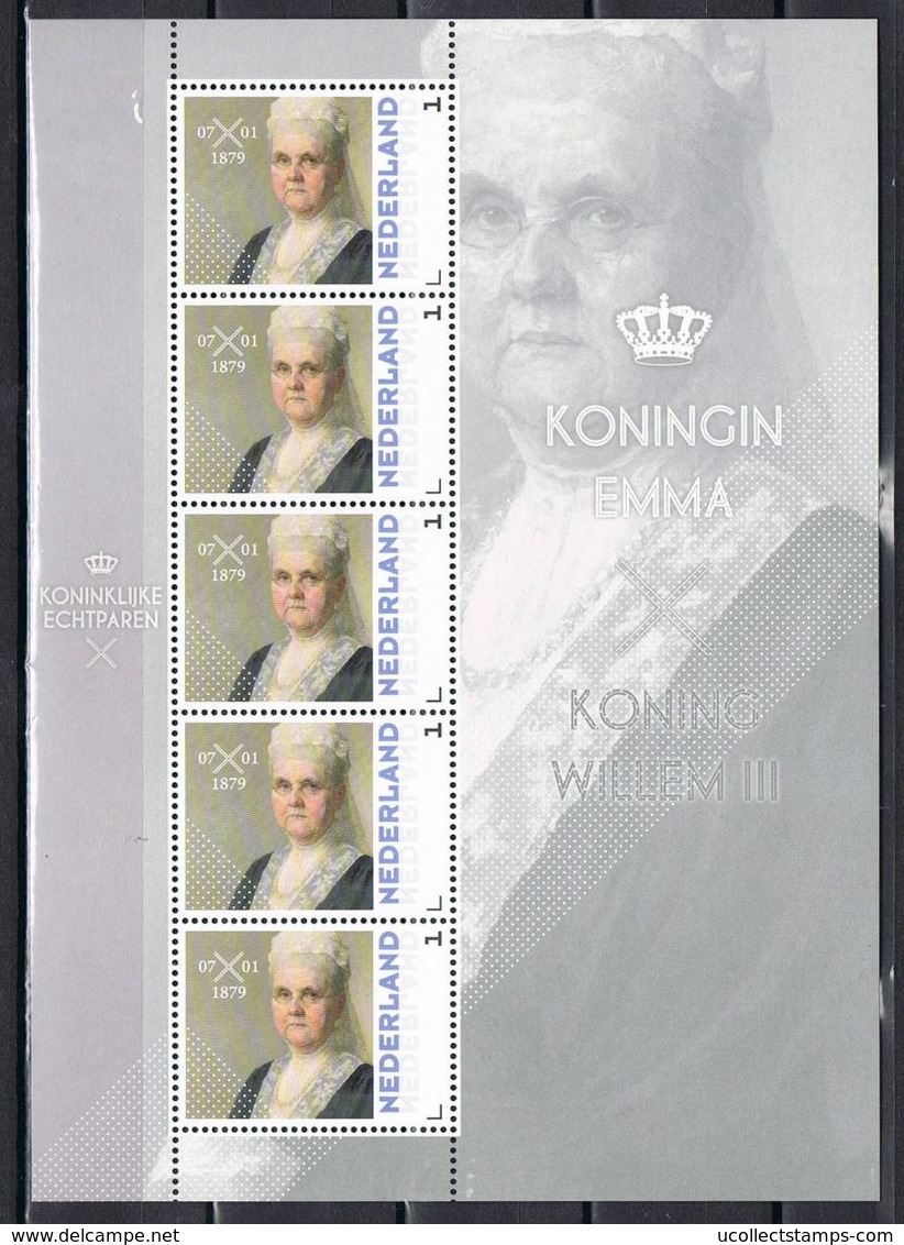 Nederland  2013  Koningin Emma    Royalty  Sheetlet    Postfris/mnh/sans Charniere - Ongebruikt