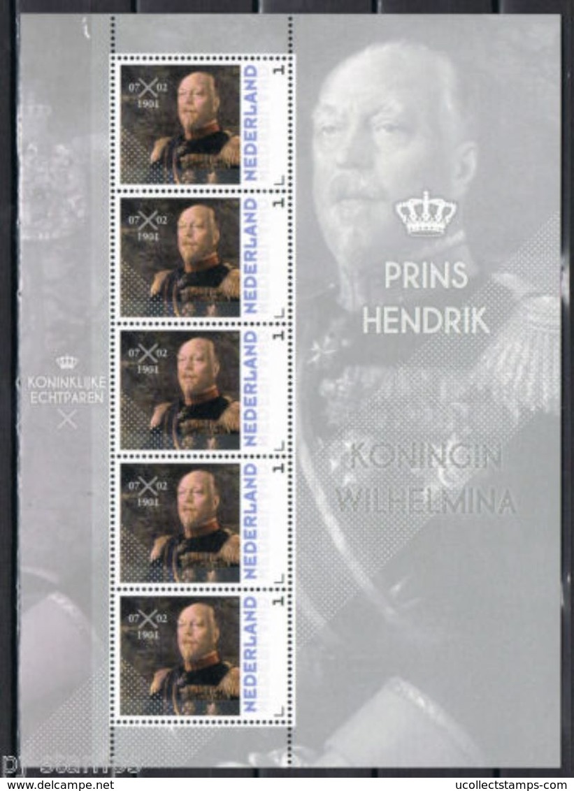 Nederland  2013  Prins Hendrik   Royalty  Sheetlet    Postfris/mnh/sans Charniere - Ongebruikt