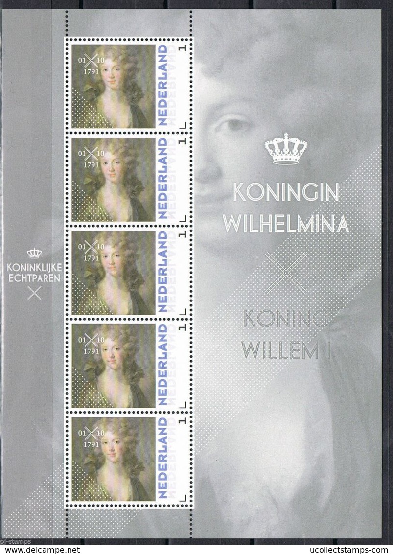 Nederland  2013  Koningin Wilhelmina    Royalty  Sheetlet    Postfris/mnh/sans Charniere - Ongebruikt