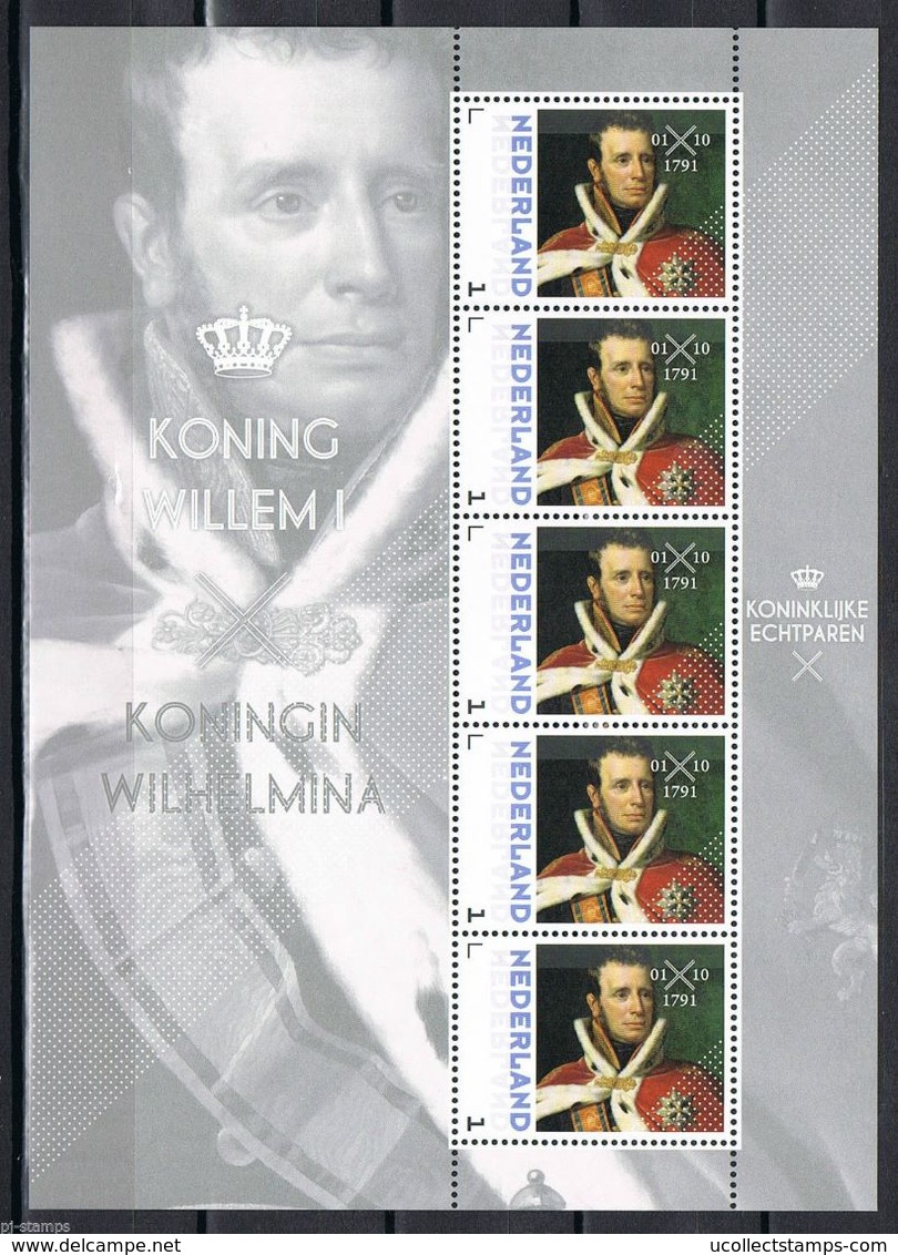 Nederland  2013  Koning Wilhelm I     Royalty  Sheetlet    Postfris/mnh/sans Charniere - Ongebruikt