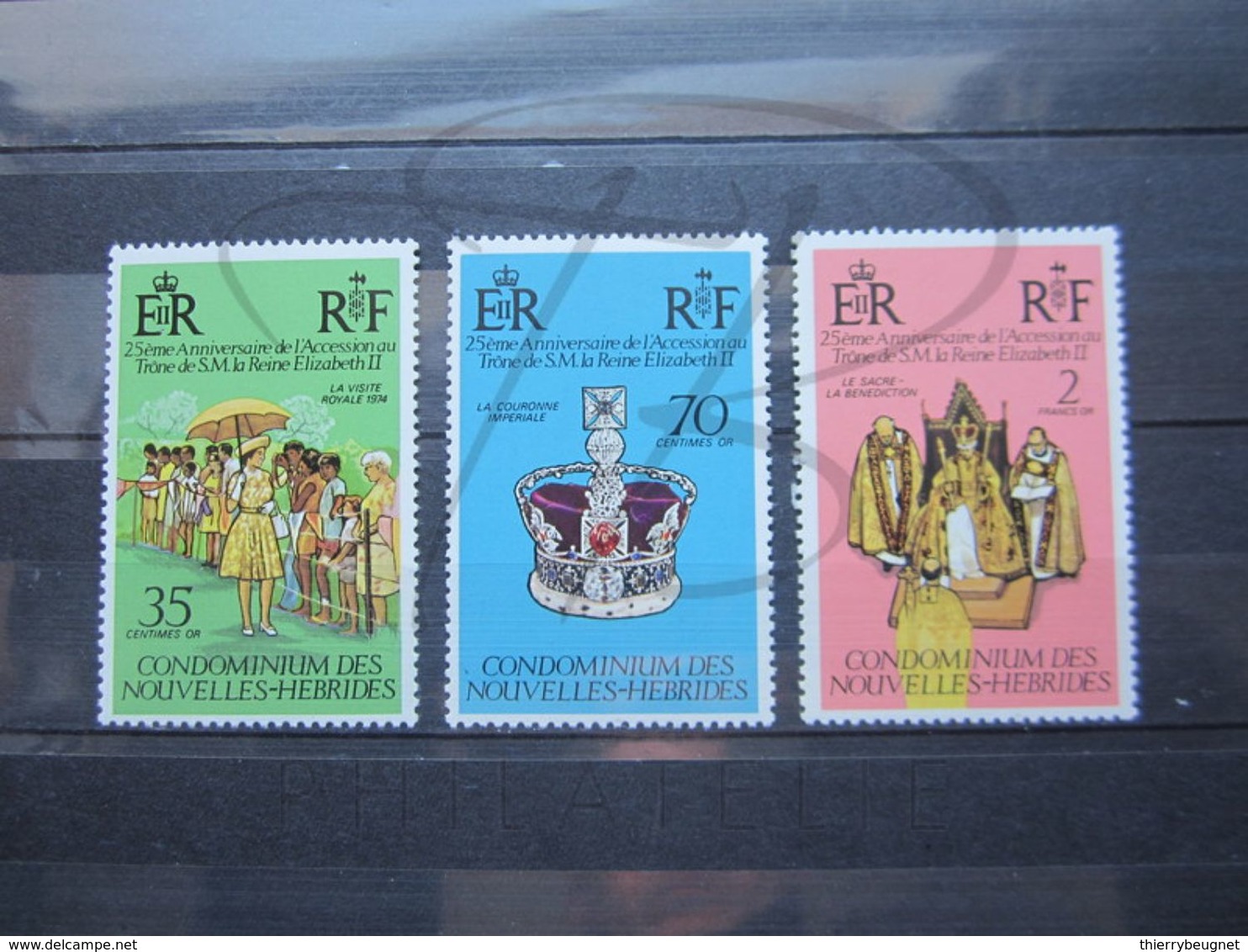 VEND BEAUX TIMBRES DES NOUVELLES-HEBRIDES N° 444 - 446 , XX !!! - Neufs