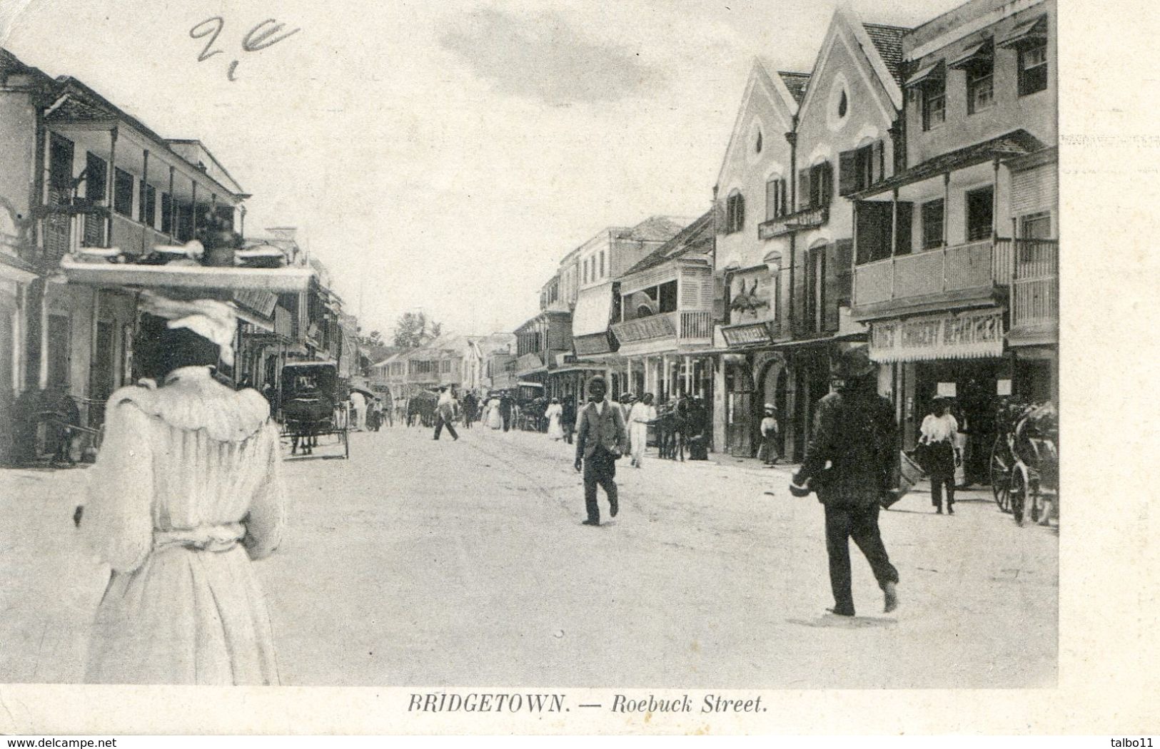 Barbades - Bridgetown - Roebuck Street - Femme Avec Plateau Sur La Tete - Barbados (Barbuda)