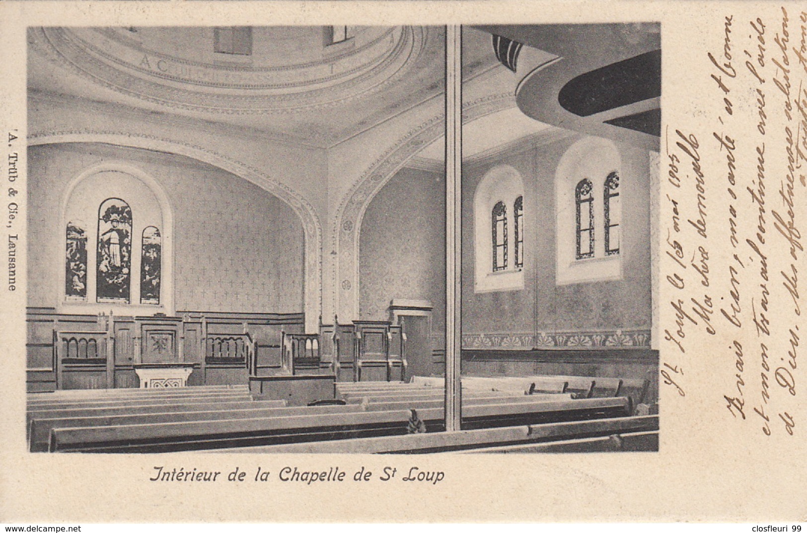 Deux(2) Cartes) Saint-Loup, Pompaples, La Sarraz 5.VI.1905 Et Anciennes Chapelle 16.V5.1905 - La Sarraz