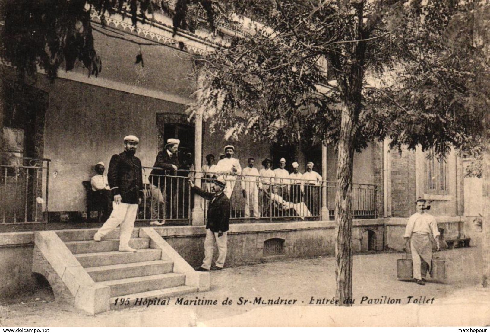 HOPITAL MARITIME DE ST MANDRIER -83- ENTREE DU PAVILLON TOLLET - Saint-Mandrier-sur-Mer