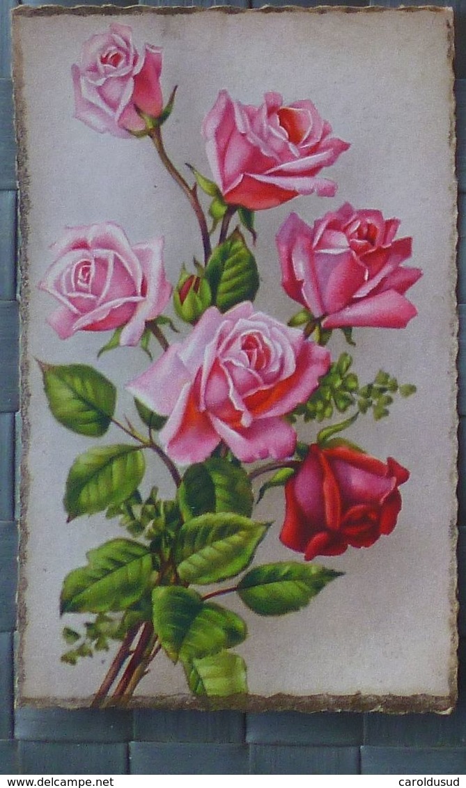 cpa lot 11x litho illustrateur degami jounok  BRC meissner FLEUR theme rose bouquet roses gerbe